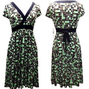 “Jessica Howard” Retro Print Dress (Sz 10P)